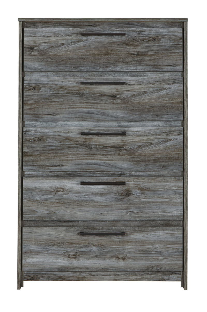 Baystorm - Five Drawer Chest - Gray