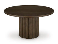 Radkin - Round Dining Room Table - Burnished Brown
