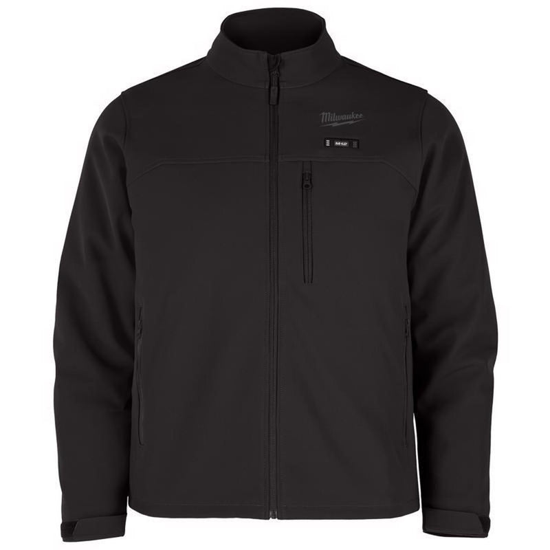 Milwaukee Men's Large M12 12-Volt Lithium-Ion Cordless Tough Shell Gray Heated Jacket Kit with (1) 3.0 Ah Battery and Charger M100G-21L