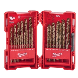 Milwaukee Cobalt Red Helix Drill Bit Set for Drill Drivers (29-Piece) 48-89-2332