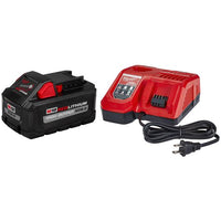 Milwaukee M18 18-Volt Lithium-Ion HIGH OUTPUT Starter Kit with XC 8.0Ah Battery and Rapid Charger 48-59-1880