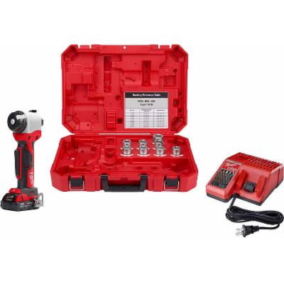 Milwaukee M18 18V Lithium-Ion Cordless Cable Stripper Kit for Cu and Al RHW/RHH/USE Wire Cutting 2935X-21
