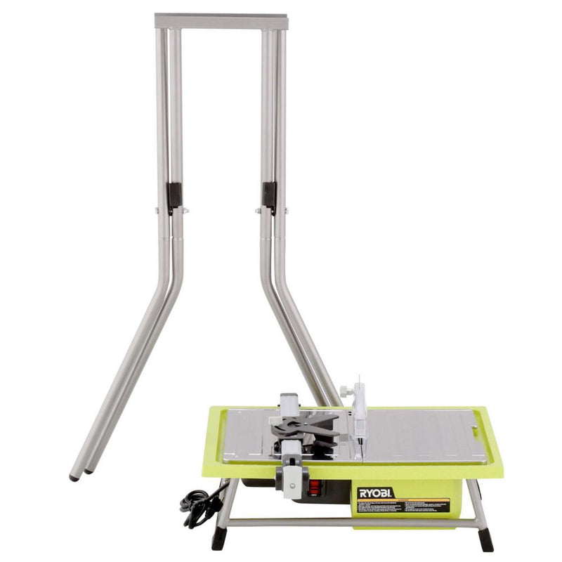 RYOBI 7 in. 4.8 Amp Corded Wet Tile Saw with Stand WS722SN