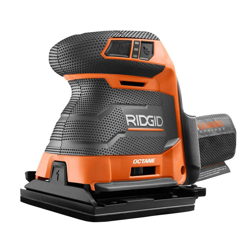 RIDGID 18V OCTANE Brushless Cordless 3-Speed 1/4 Sheet Sander R86064B