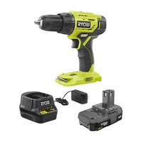 Ryobi P215K 18-Volt ONE+ Lithium-Ion Cordless 1/2 in. Drill/Driver Kit with (1) 1.5 Ah Battery and 18-Volt Charger P215K