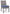 Half Moon Beach - Side Chair With Cushion (Set of 2) - Blue / Gray