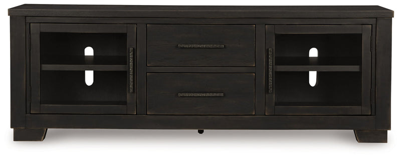 Galliden - Extra Large TV Stand - Black