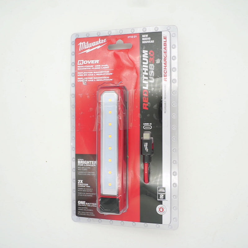 Milwaukee 445 Lumens LED REDLITHIUM USB Rover Pocket Flood Light 2112-21