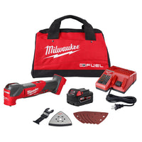 Milwaukee M18 FUEL 18V Lithium-Ion Cordless Brushless Oscillating Multi-Tool Kit with one 5.0 Ah Battery, Charger and Tool Bag 2836-21