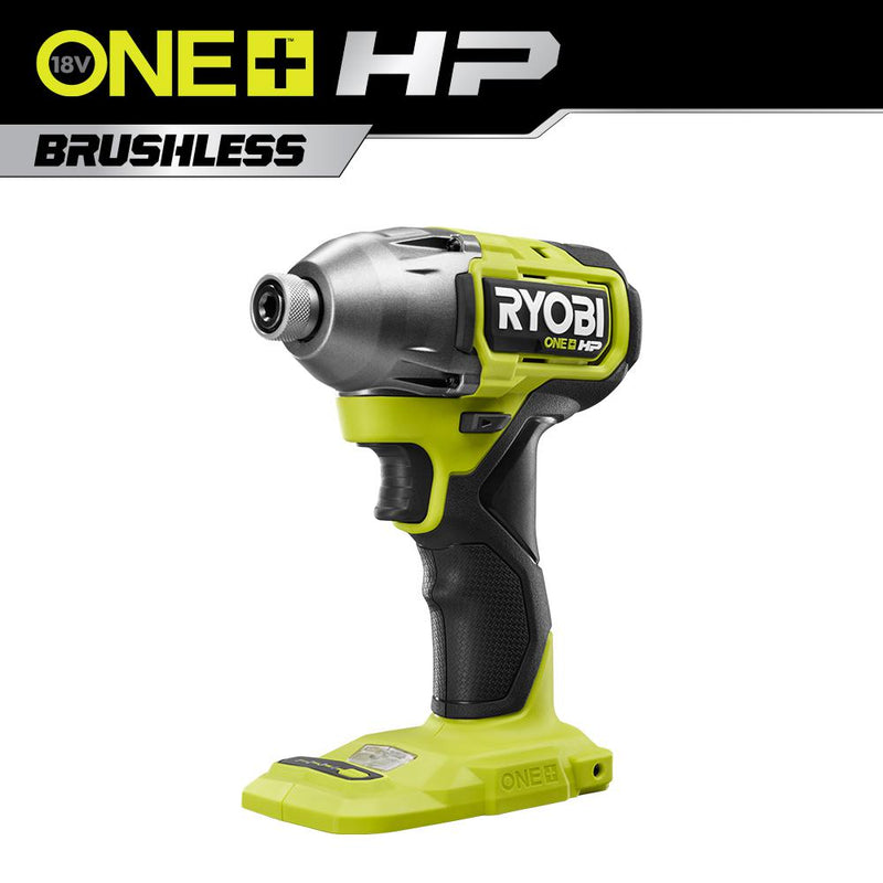 RYOBI ONE+ HP 18V Brushless Cordless 1/4 in. 4-Mode Impact Driver (Tool Only) PBLID02B