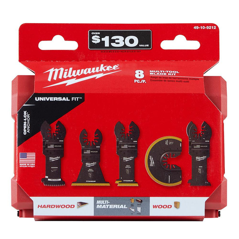 Milwaukee Oscillating Multi-Tool Blade Kit (8-Piece) 49-10-9212