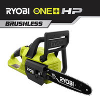 RYOBI ONE+ HP 18V Brushless 10 in. Battery Chainsaw (Tool Only) P2502BTL