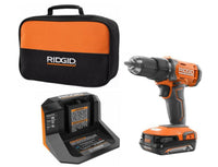RIDGID 18V Cordless 1/2 in. Drill/Driver Kit with (1) 2.0 Ah Battery and Charger R86001K