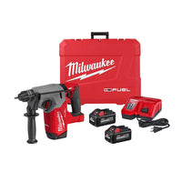 Milwaukee M18 FUEL 18V Lithium-Ion Brushless 1 in. Cordless SDS-Plus Rotary Hammer Kit with Two 6.0 Ah Batteries, Hard Case 2912-22