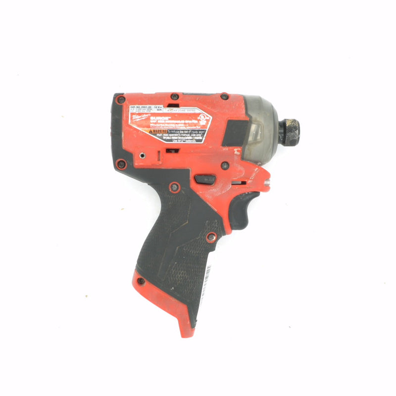 Milwaukee M12 FUEL SURGE 12V Lithium-Ion Brushless Cordless 1/4 in. Hex Impact Driver (Tool-Only) 2551-20