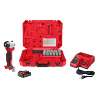 Milwaukee M18 18V Lithium-Ion Cordless Cable Stripper Kit for Cu THHN/XHHW Wire Cutting with (17) Bushings 2935CU-21S