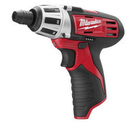 Milwaukee M12 12V Lithium-Ion Cordless 1/4 in. Hex Screwdriver/LED Worklight Kit with (2) 1.5Ah Batteries,Bit Set & Bag 2482-22