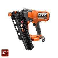 RIDGID 18V Brushless Cordless 21° 3-1/2 in. Framing Nailer (Tool Only) R09894B