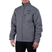 Milwaukee Men's Large M12 12V Lithium-Ion Cordless TOUGHSHELL Gray Heated Jacket Kit with (1) 3.0 Ah Battery and Charger 204G-21L