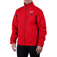 Milwaukee Men's Small M12 12V Lithium-Ion Cordless TOUGHSHELL Red Heated Jacket with (1) 3.0 Ah Battery and Charger 204R-21S