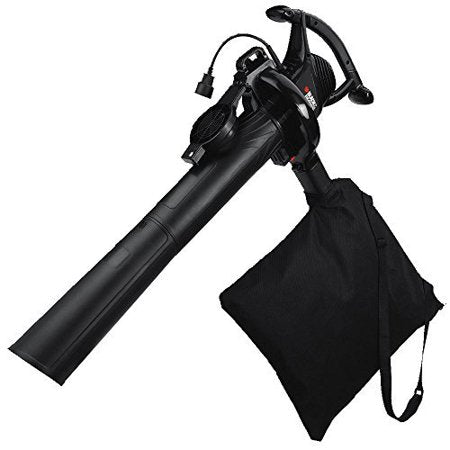 BLACK+DECKER 12 AMP 210 MPH 300 CFM Corded Electric 3-in-1 Handheld Leaf Blower, Vacuum & Mulcher BV3100