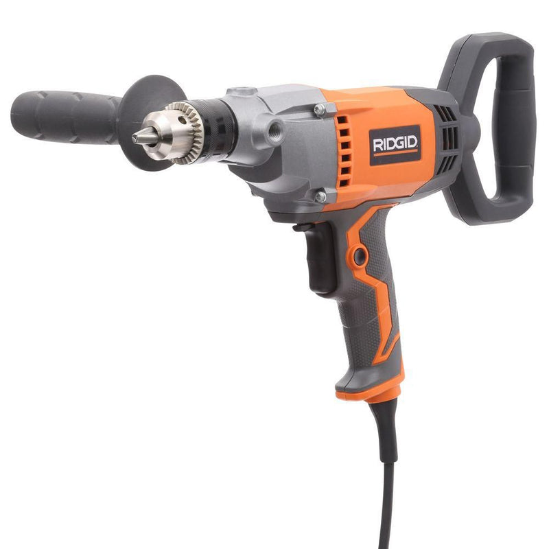 RIDGID 9 Amp Corded 1/2 in. Spade Handle Mud Mixer R7122