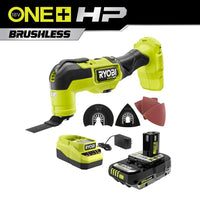 RYOBI ONE+ HP 18V Brushless Cordless Multi-Tool Kit with 2.0 Ah HIGH PERFORMANCE Battery and Charger