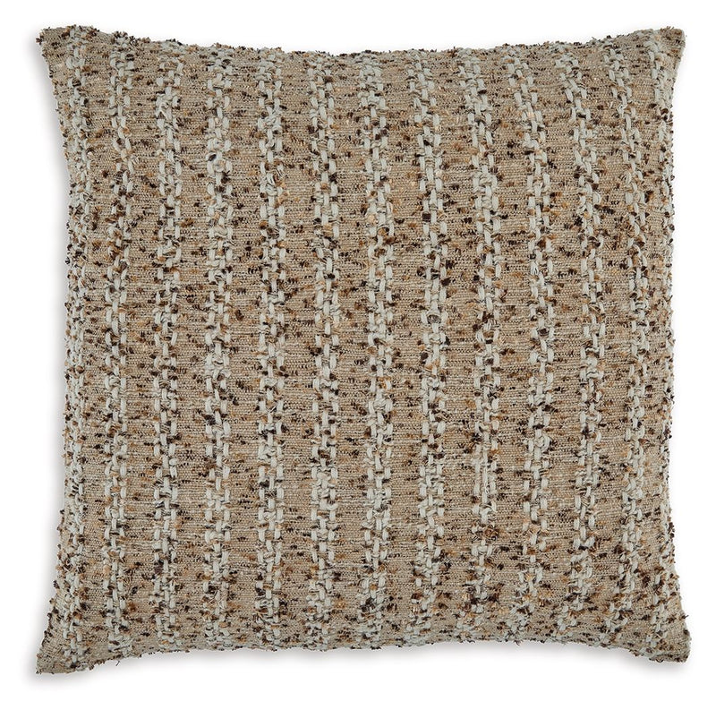 Vorlane - Pillow (Set of 4) - Tan / Brown / White