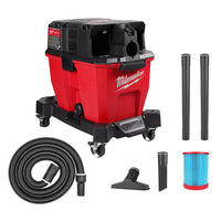 Milwaukee M18 FUEL 9 Gal. Cordless DUAL-BATTERY Wet/Dry Shop Vacuum with Filter, Hose, and Accessories 0920-20