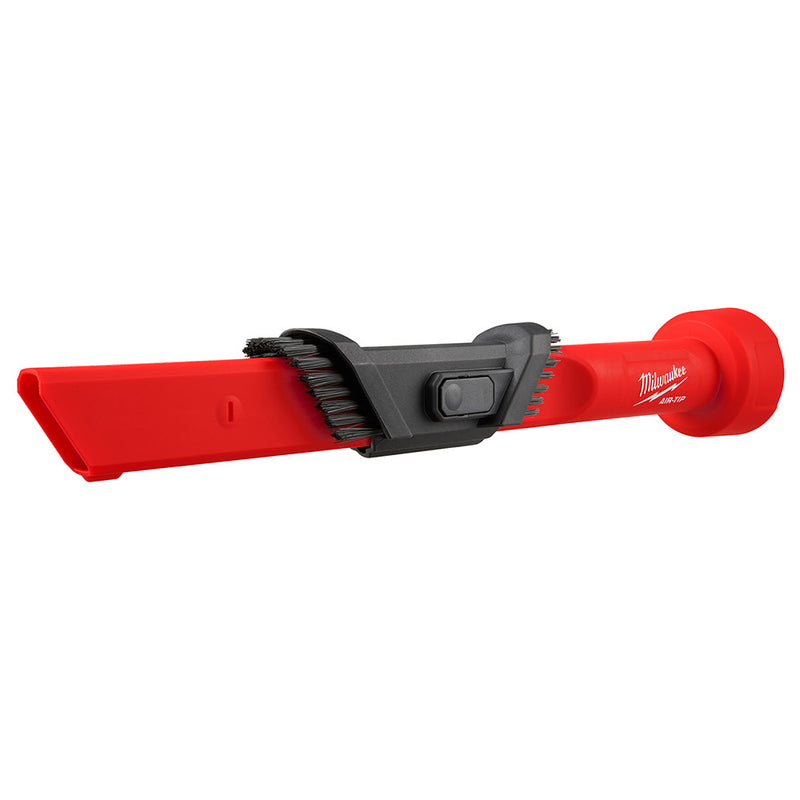 Milwaukee AIR-TIP 1-1/4 in. - 2-1/2 in. 3-IN-1 Crevice & Brush Tool Wet/Dry Shop Vacuum Attachment (1-Piece) 49-90-2023
