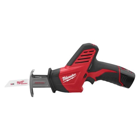 Milwaukee M12 12V Lithium-Ion HACKZALL Cordless Reciprocating Saw Kit with One 1.5Ah Battery, Charger and Tool Bag 2420-21