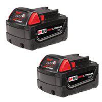 Milwaukee M18 18-Volt Lithium-Ion XC Extended Capacity Battery Pack 3.0Ah (2-Pack) 48-11-1822
