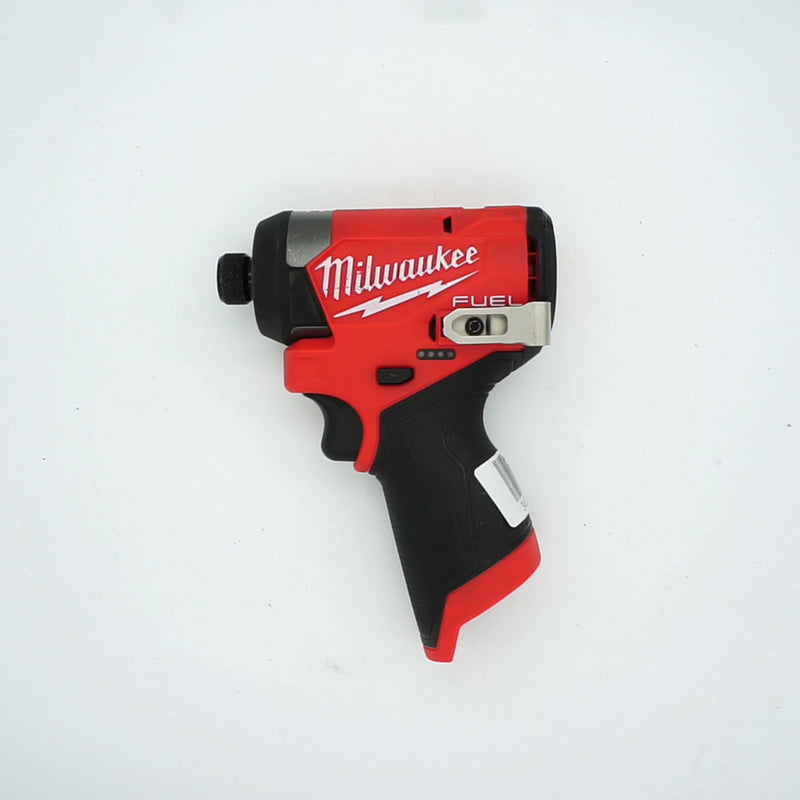 Milwaukee M12 FUEL 12V Lithium-Ion Brushless Cordless 1/4 in. Hex Impact Driver (Tool-Only) 3453-20