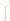 Taliya - Metal Arc Lamp  - Champagne / White
