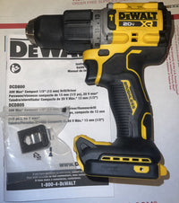 DEWALT 20V Compact Cordless 1/2 in. Hammer Drill (Tool Only) DCD805B