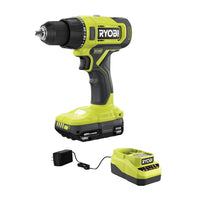 RYOBI ONE+ 18V Cordless 1/2 in. Drill/Driver Kit with (1) 1.5 Ah Battery and Charger PCL206K1