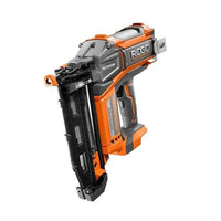 RIDGID 18V Brushless Cordless HYPERDRIVE 16-Gauge 2-1/2 in. Straight Finish Nailer(Tool Only), Belt Clip, Bag, Sample Nails R09892B