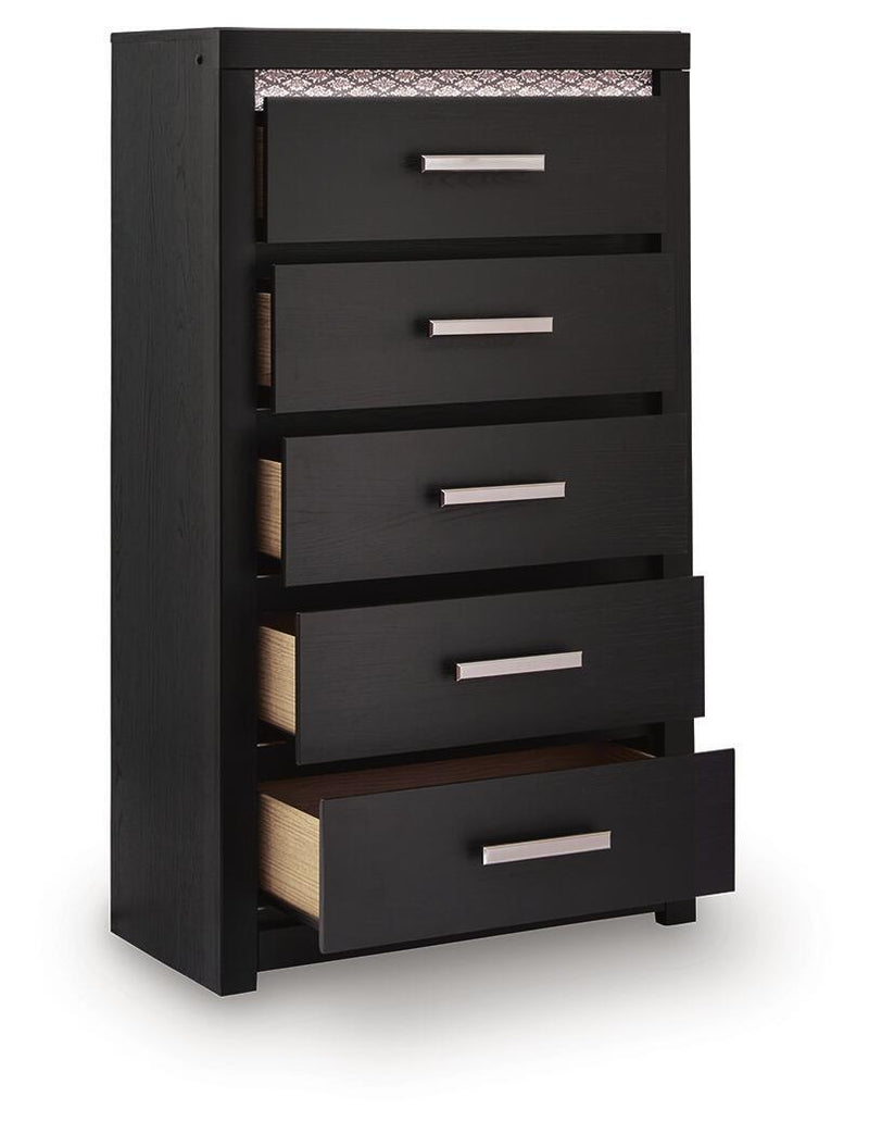 Brizmore - Five Drawer Chest - Black