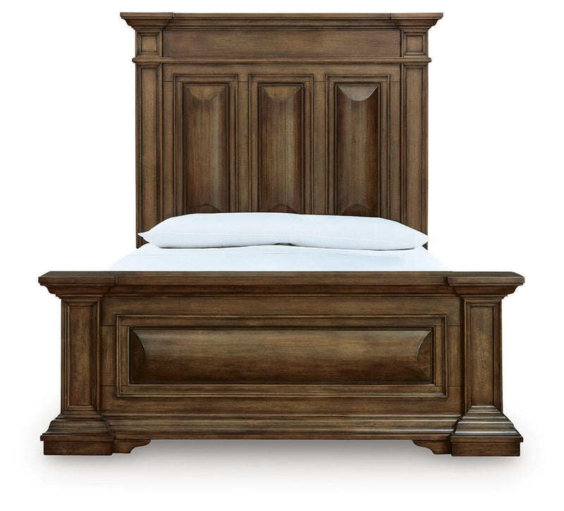Frantanna - 3 Pc. - Queen Panel Bed, Dresser And Mirror - Brown