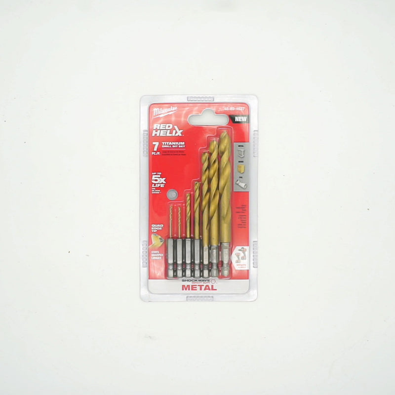 Milwaukee SHOCKWAVE Impact Duty Titanium Drill Bit Set (7-Piece) 48-89-4637