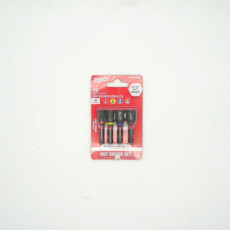 Milwaukee SHOCKWAVE Impact Duty Alloy Steel Magnetic Insert Nut Driver (5-Piece) 49-66-4563