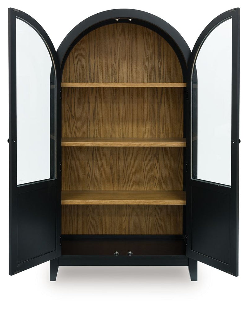 Dagandale - Accent Cabinet - Black / Natural