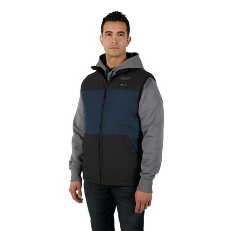 Milwaukee Men's X-Large M12 12-Volt Lithium-Ion Cordless AXIS Blue Heated Quilted Vest (Vest Only) 305BL-20XL
