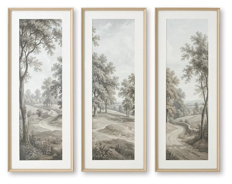 Dixonburg - Wall Art Set (Set of 3) - Taupe / Gray