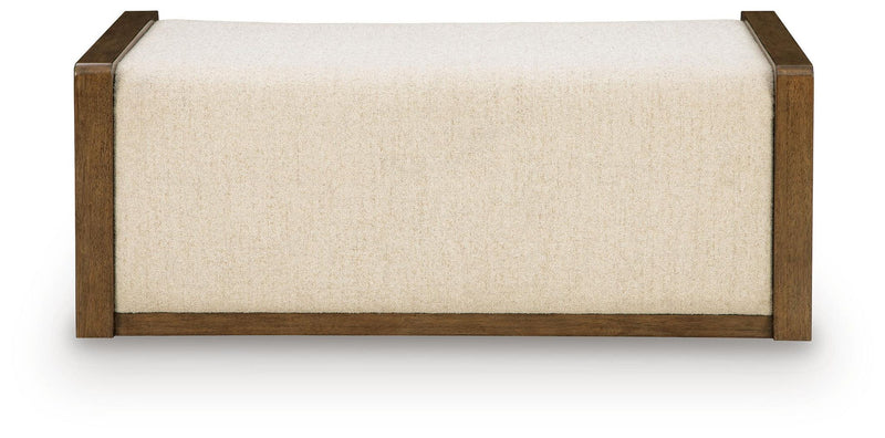 Marxmore - Upholstered Ottoman With Storage - Brown