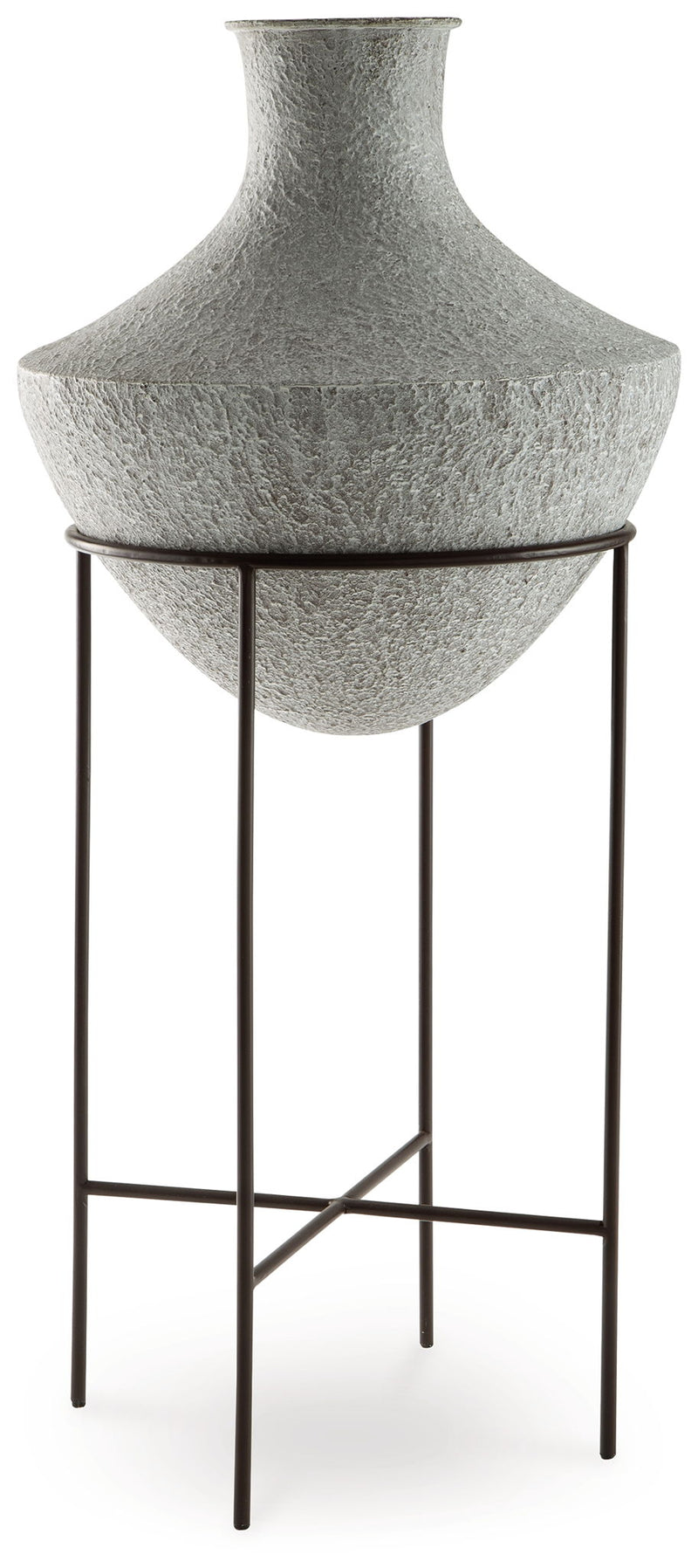 Estonbank - Vase - 35" - Distressed Cream