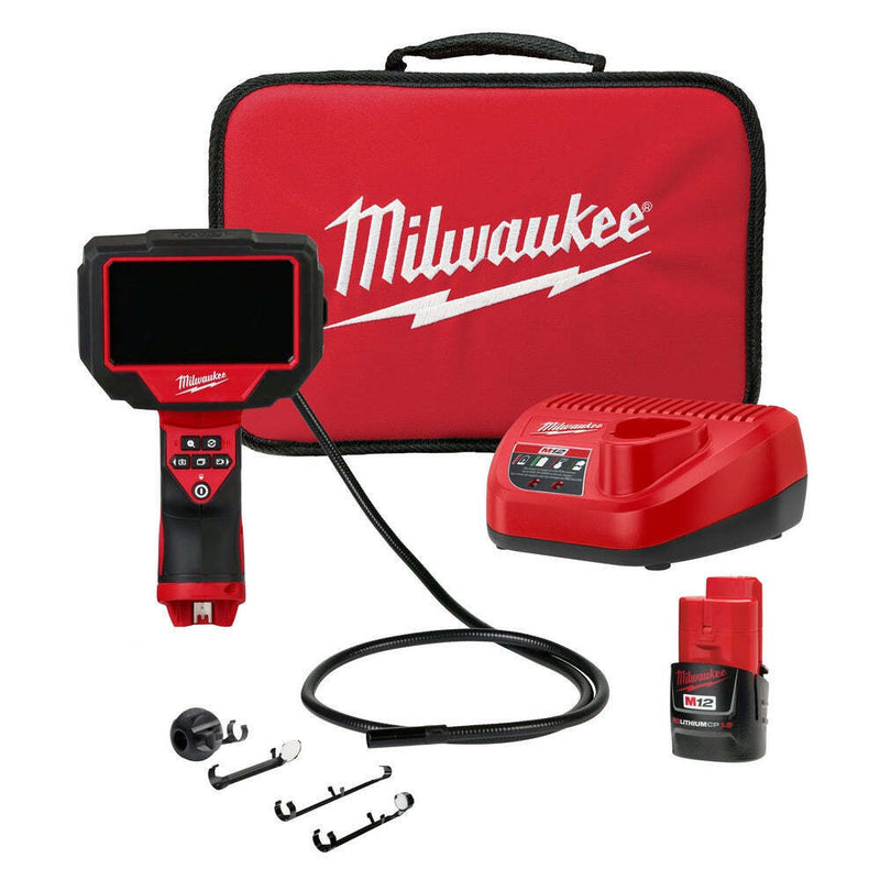Milwaukee M12 12V Lithium-Ion Cordless M-SPECTOR 360-Degree 4 ft. Inspection Camera Kit 2323-21