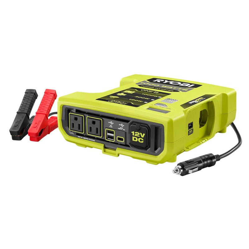 RYOBI ONE+ 18V 1000-Watt Max 12-Volt Automotive Power Inverter RYi1030A