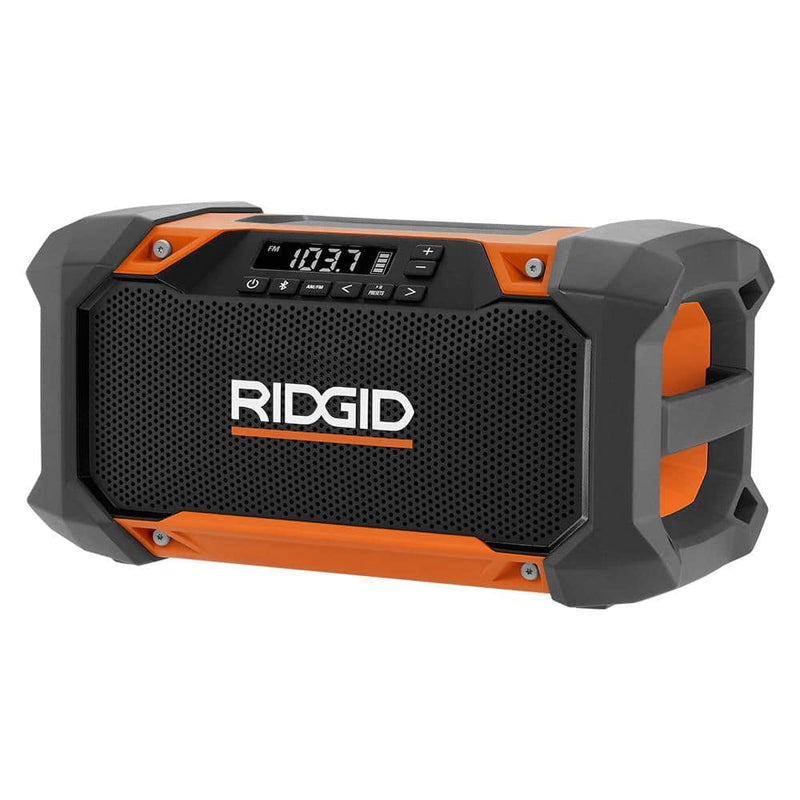 RIDGID 18V Hybrid Jobsite Radio with Bluetooth Technology (Tool Only) R84089B