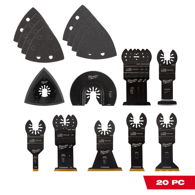 Milwaukee Oscillating Multi-Tool Blade Kit (20-Piece)